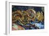 Four Sunflowers Gone To Seed-Vincent van Gogh-Framed Premium Giclee Print