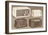 Four Table Radios-null-Framed Art Print