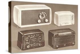 Four Table Radios-null-Stretched Canvas