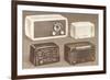 Four Table Radios-null-Framed Art Print