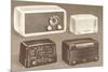 Four Table Radios-null-Mounted Art Print