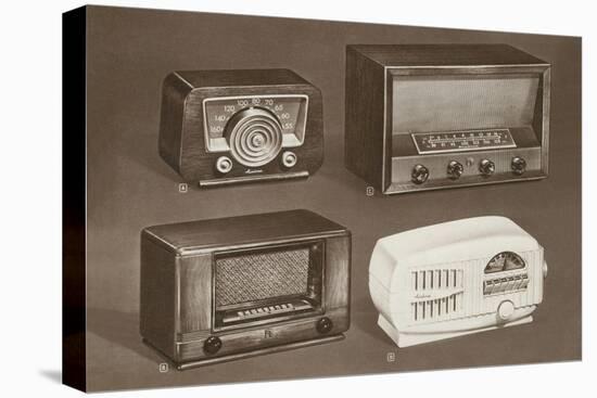 Four Table-Top Radios-null-Stretched Canvas