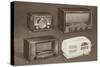 Four Table-Top Radios-null-Stretched Canvas
