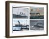 Four Titanic Postcards-null-Framed Photographic Print