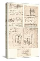 Four topographical drawings, c1472-c1519 (1883)-Leonardo Da Vinci-Stretched Canvas