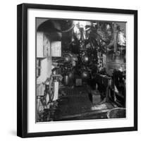 Four Torpedo Tubes in the Forward Compartment of a German U-Boat, World War I, 1918-null-Framed Photographic Print