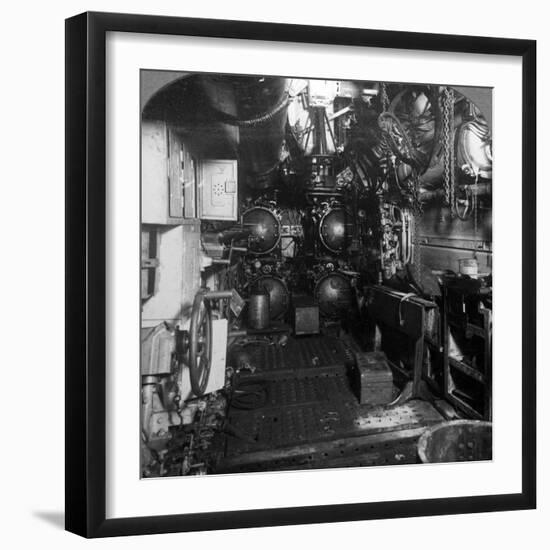 Four Torpedo Tubes in the Forward Compartment of a German U-Boat, World War I, 1918-null-Framed Photographic Print