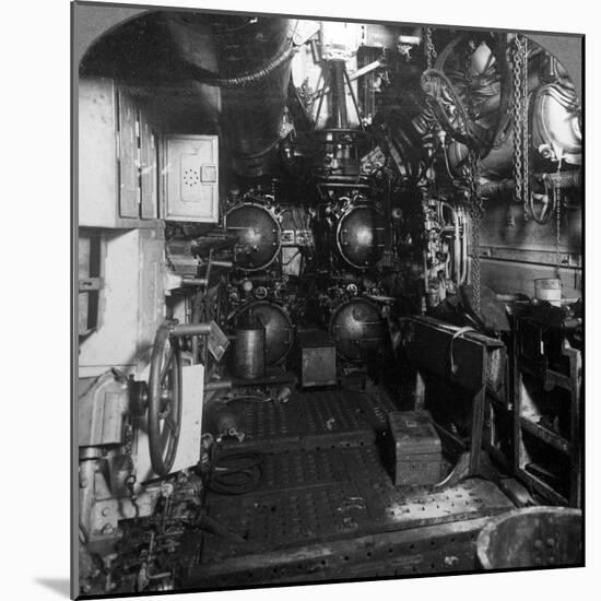 Four Torpedo Tubes in the Forward Compartment of a German U-Boat, World War I, 1918-null-Mounted Photographic Print
