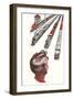 Four Trains at the Station-null-Framed Art Print