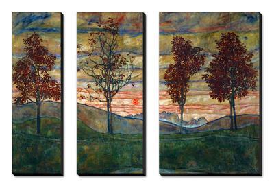 'Four Trees, 1917' Posters - Egon Schiele | AllPosters.com