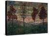 Four Trees, 1917-Egon Schiele-Stretched Canvas