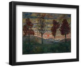 Four Trees, 1917-Egon Schiele-Framed Photographic Print