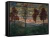 Four Trees, 1917-Egon Schiele-Framed Stretched Canvas