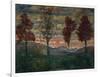 Four Trees, 1917-Egon Schiele-Framed Giclee Print