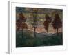 Four Trees, 1917-Egon Schiele-Framed Giclee Print