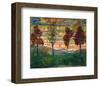 Four Trees, 1918-Egon Schiele-Framed Art Print