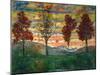 Four Trees, c.1917-Egon Schiele-Mounted Art Print