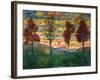 Four Trees, c.1917-Egon Schiele-Framed Art Print