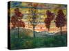 Four Trees, c.1917-Egon Schiele-Stretched Canvas