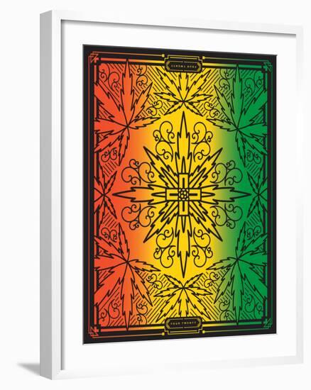 Four Twenty Rainbow Design-JJ Brando-Framed Art Print