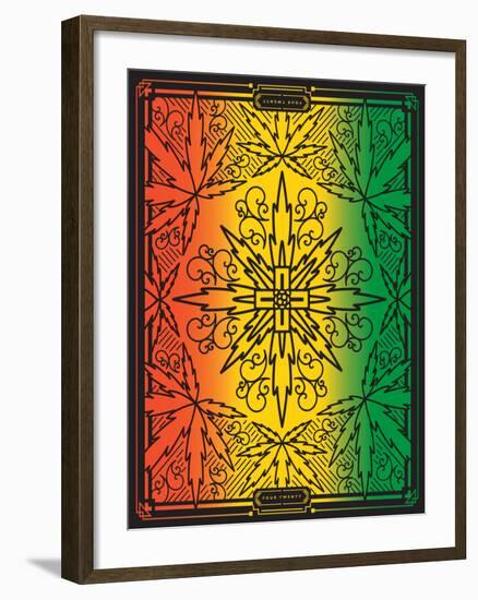 Four Twenty Rainbow Design-JJ Brando-Framed Art Print