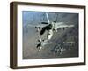 Four U.S. Navy F/A-18 Hornet Aircraft Fly Over Mountains in Afghanistan-Stocktrek Images-Framed Photographic Print