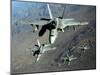 Four U.S. Navy F/A-18 Hornet Aircraft Fly Over Mountains in Afghanistan-Stocktrek Images-Mounted Photographic Print