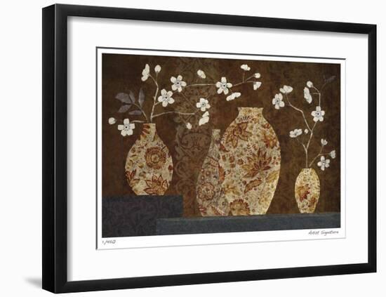 Four Vases II-Yuko Lau-Framed Giclee Print