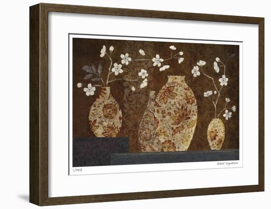 Four Vases II-Yuko Lau-Framed Giclee Print