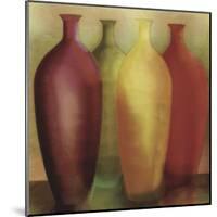 Four Vases-Debra Jones-Mounted Giclee Print