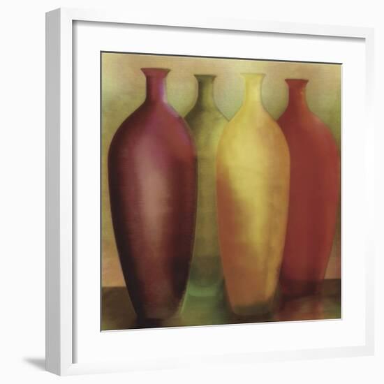 Four Vases-Debra Jones-Framed Giclee Print