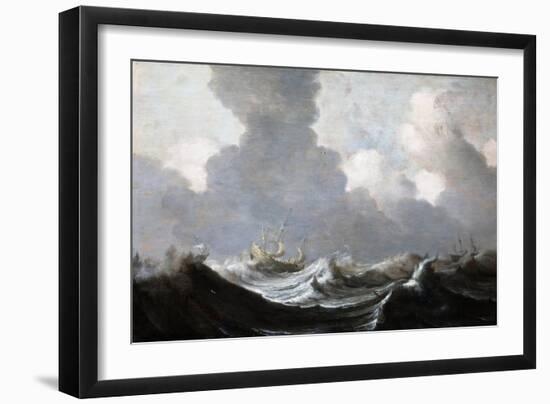 Four Vessels Running Before a Gale, 1630-Pieter the Elder Mulier-Framed Giclee Print