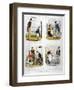 Four Views of London Characters, 1835-null-Framed Premium Giclee Print