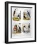 Four Views of London Characters, 1835-null-Framed Premium Giclee Print