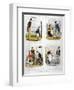 Four Views of London Characters, 1835-null-Framed Premium Giclee Print