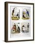 Four Views of London Characters, 1835-null-Framed Giclee Print