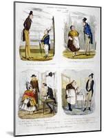 Four Views of London Characters, 1835-null-Mounted Giclee Print