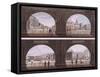 Four Views of London Sites Seen Through an Arch, C1820-null-Framed Stretched Canvas