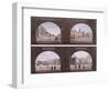 Four Views of London Sites Seen Through an Arch, C1820-null-Framed Giclee Print