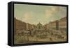 Four Views of London: the Covent Garden-Antonio Joli-Framed Stretched Canvas