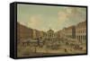 Four Views of London: the Covent Garden-Antonio Joli-Framed Stretched Canvas