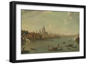 Four Views of London: the Thames Looking Towards St. Pauls-Antonio Joli-Framed Giclee Print