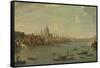 Four Views of London: the Thames Looking Towards St. Pauls-Antonio Joli-Framed Stretched Canvas