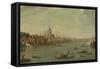 Four Views of London: the Thames Looking Towards St. Pauls-Antonio Joli-Framed Stretched Canvas