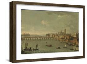 Four Views of London: the Thames Looking Towards Westminster-Antonio Joli-Framed Giclee Print