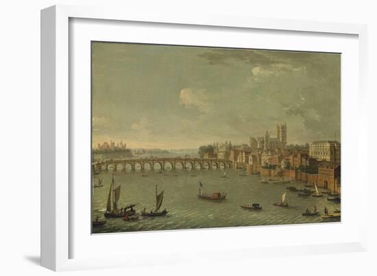 Four Views of London: the Thames Looking Towards Westminster-Antonio Joli-Framed Giclee Print