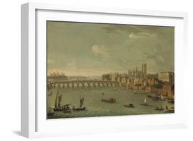 Four Views of London: the Thames Looking Towards Westminster-Antonio Joli-Framed Giclee Print