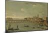 Four Views of London: the Thames Looking Towards Westminster-Antonio Joli-Mounted Giclee Print