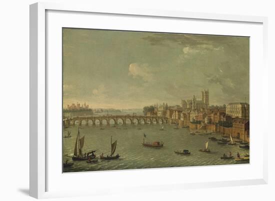 Four Views of London: the Thames Looking Towards Westminster-Antonio Joli-Framed Giclee Print