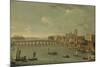 Four Views of London: the Thames Looking Towards Westminster-Antonio Joli-Mounted Giclee Print